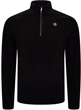 Dare 2b Freethink II Half Length Inner Zip Chin Guard Fleece, Pile Uomo, Nero, S