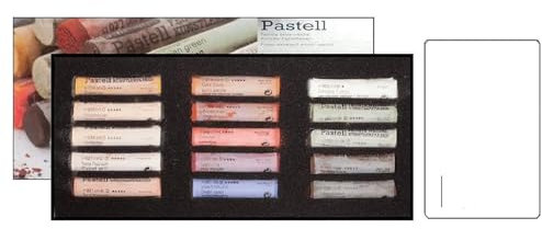 Schmincke Soft Pastel Cardboard Box Set - 15 Stick .Porträt AUSWAHL - Art Supplie Extra weich (Made in Germany) Extra fein - künstlerische Qualitäts