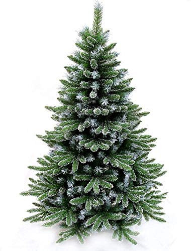 Weihnachtsbaum DIY Christbaum Künstlicher Weihnachtsbaum Mit Reißverschluss Fir Flocked Schnee In Halter Indoor-Weihnachtsbaum-Feiertags Grün Auto Verteilt Verzierte Bäume QAF1106