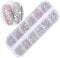 Nagel Art Strassstein,1440 Stück Nail Art Strass 3D Nagel Kunst Strasssteine für Nägel DIY Strass Kristall Diamant Telefon Nail Art Dekoration (G)