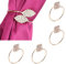 Cyrank Serviettenringe Set, 12 Stück Roségold Metall Serviettenring Set, Kristall Serviettenringe Serviettenhalter Dekoration, Bauernhaus Serviettenring Für Hochzeit, Dinnerparty, Tischdekoration