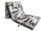 HIGH LIVING - Klappmatratze 3-teilige – Matratze für Reisebett, Faltmatratze, Gästematratze, Faltbar-Klappbar, ideal auch zum Campen, Hocker/Sitzblock, Bezug ist Machinenwaschbar (Vintage, 190x60x7cm)