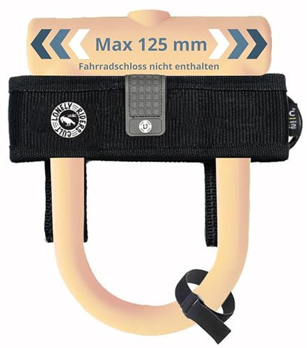 Soporte Candado U Ajustable Universal Bicicletas 125mm Alta Seguridad Montaje Fácil Material Nylon Ligero 55g Compatible Cuadro Manillar Duradero Protección Antirrobo Diseño Resistente Transporte
