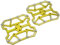 Wakects 1 Paar Aluminium Breites Plattformpedal für Mountain Bike selbstsichernde Klickpedal Plattform Adapter ​für SPD und KEO-Rennradsystem Mountainbike-System(Gold)