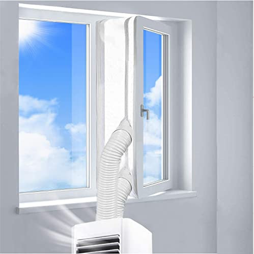 Fensterabdichtung für Mobile Klimageräte Klimaanlagen und Ablufttrockner,klimaanlagen fensterabdichtung, Hot Air Stop zum Anbringen an Fenster, Dachfenster Fenster (400CM)