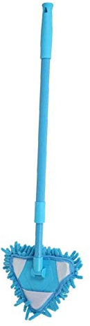 Floor Mop Adjustable Triangle Cleaning Mop Rotatable Chenille Wall Cleaner with Telescopic Handle-Multi-Purpose Triangular Mop Heads Mini Brush Head for Triangle Mop 360° Rotating