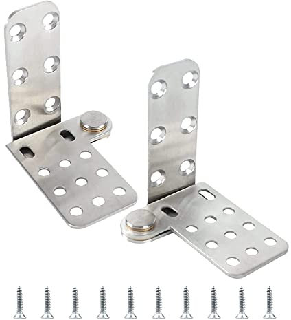 TamBee Tür-Scharniere, 180 Grad, robuste Scharniere für Holztüren, Schaft, 304 Edelstahl, oben und unten, Set mit Drehgelenkscharniersystem (1 Paar)