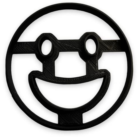 Ausstechform mit Smiley-Gesicht, leicht zu schieben, 10,2 cm
