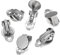 Generic 10 Stück 8 10 12 14mm Edelstahl Runde Flache Ohrclip Basis Cabochon Lünette Tablett Ohrringe Clips Für DIY Schmuckzubehör