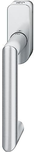 FSB Fenstergriff 34 1016 abschließbar ovale Rosette, Edelstahl matt