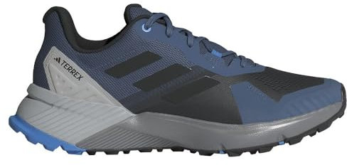 adidas Herren Terrex Soulstride Trail Running Shoes Trailrunning-Schuhe, Wonder Steel/core Black/Pulse Blue, 42 EU