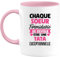 quotedazur - Mug Annonce Tata - Formidable Se Révèle Être Une Tata Exceptionnelle - Cadeau Future Tante - Annonce Grossesse - Rose/Céramique