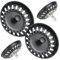 Universal Bathroom Sink Plug, 2Pack Stainless Steel Push Style Plug for Sink, Sink Plug Strainer, Plug for Bathroom Sink Hair Catcher for Bathtub Shower (Diameter 78mm) (Black)