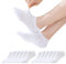Niofind Chaussette Femme, Chaussettes Basses Courte Femme sans Couture, Lot de 6 Paires Chaussettes Femmes en Coton Respirant et Anti-transpiration, Blanc 39-42