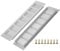 2PCS Air Vent Grille Cover, Aluminum Alloy Kitchen Air Vent Cover Cupboard Vents Wardrobe Fridge Vent Louvred Wall Vent Grille Ventilation Cover with Screw 80mm x 300mm
