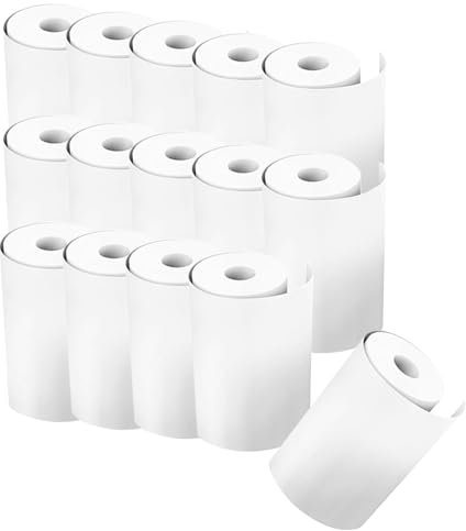 JUWAIre Instant Camera Print Refill Paper, 15 Rolls, 57*25mm, Compatible with Kidizoom Print Camera, Fit for Most Kids Instant Cameras
