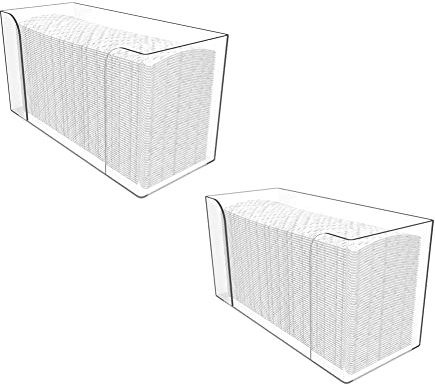 Raucilpy 2 Stück Papierhandtuchspender, Acryl Taschentücher Box, Papierhandtücher, Tissue Box Arbeitsplatte Papier Handtuch, Papierspender Papierhandtuchhalter, Papierhandtuchbox