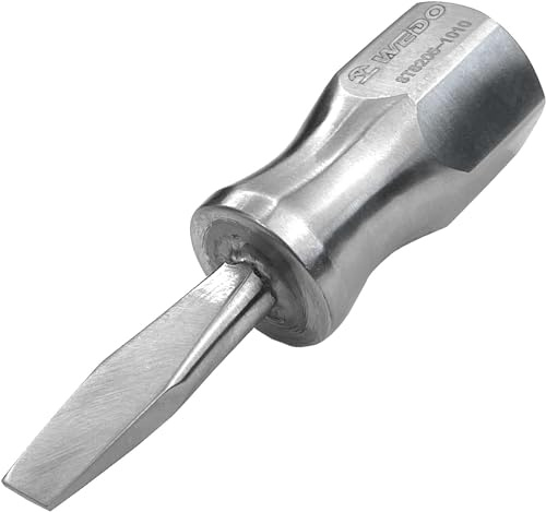 WEDO Stubby Screwdriver 3x38mm,Stainless Steel, Mini Short Screwdriver