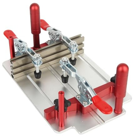 Trineo de albardilla de mesa de enrutador, trineo de albardilla de riel, abrazadera de seguridad, trineo de albardilla de mesa de enrutador para corte de carpintería