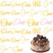 JIEYAO 24 Stück One Cake Topper 1. Geburtstag, Happy Birthday Tortendeko Geburtstagsdeko Mädchen Junge Kuchen Deko Gold Acryl Tortenaufleger Torten Deko für Babyparty 1 Jahr Geburtstag Party Deko