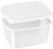 LogiPack GeRo Premium Feinkostbecher mit Deckel (eckig, 250 Stück) – Salatbecher, Snackschale & Verpackungsbecher aus Polypropylen – Ideal für Gastronomie & Take-Away – Made in EU (250ml)