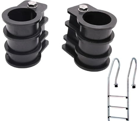 Piezas De Repuesto De Escalera De Piscina - Parachoques De Goma | Set De Perno De Acero Inoxidable Y Tuercas | Kit De Anillo Y Anclaje De Escudos para Tubos De 1.9 , Barandas De Piscina En El Suelo,