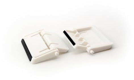 FineUsea Replacement Keyboard Legs Compatible with Razer – Black & White Plastic Tilt Feet Compatible with Huntsman, BlackWidow, Cynosa, Ornata, DeathStalker & More (Black and White) (White)