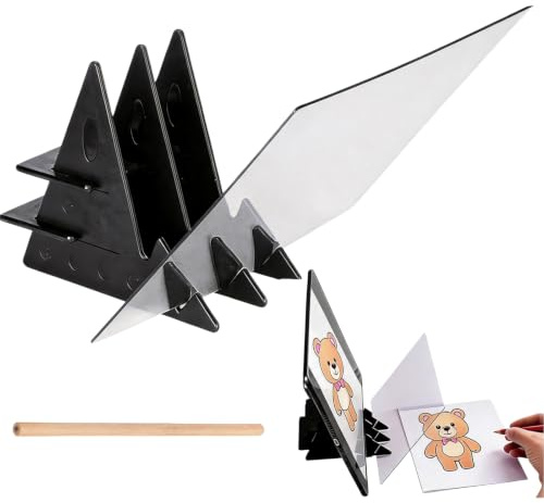 Zeichenprojektor Handy, Optisches Zeichenbrett 13,5x20 cm, DIY Drawing Tracing Pad, Zeichenplatte, Reflexion Zeichenprojektor, Optisches Bild Zeichenbrett Für Handy Tablets, Skizzieren und Animation