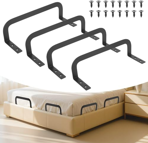 bayidun 4 Pz fermamaterassi Metallici Antiscivolo per Letti | Evitano lo spostamento del materasso garantendo maggiore comfort