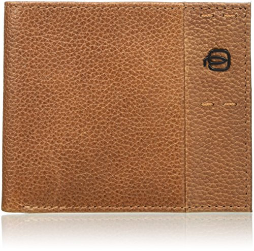 PIQUADRO Pulse Plus Geldbörse, 2 x 9 x 11 cm (B x H x L), Braun Leder Tabak (Braun) - PU4188P15S/CU