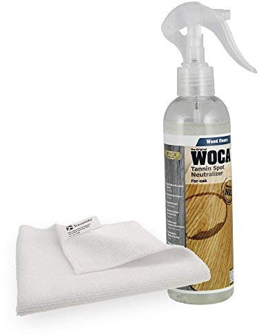 Woca Gerbsäurefleckenspray 0,25 Liter inkl. Trevendo® Microfasertuch
