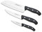 3 Claveles 28004 Set Cuchillos de Cocina, Verduras 9Cm, Plata