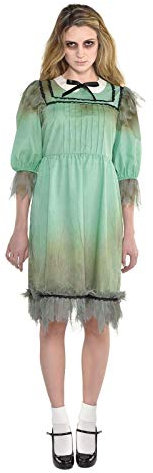 (PKT) (9904696) Adult Ladies Dreadful Darling Costume Dress (UK 10-12)