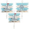 Yardwe, 3 ganci da parete in stile nautico, per asciugamani, accappatoi, cappelli, chiavi, mari, decorazioni da parete (Stile Casuale)