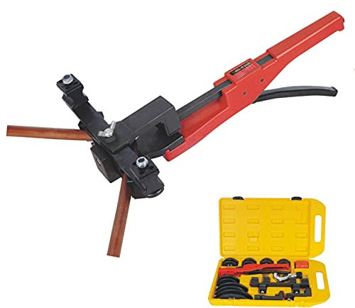 Rohrbiegegerät Rohrbiegemaschine Manuelle Rohrbieger mit 7 Matrizen SWG-22A Kupferrohr Aluminiumrohr Edelstahlrohr Rohrbiegezange Werkzeug, 6-22 mm, 1/4 bis 7/8 Zoll