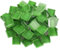 200g Carreaux de Mosaïque Tesselles en Verre,1x1cm Carré Mosaïque de Pierres Morceaux de Mosaïque en Verre pour Loisirs Créatifs, Décoration(Vert)