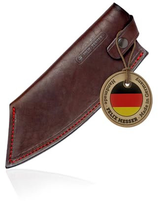 FELIX SOLINGEN S-229121 MIU Messerlederscheide – Klingenschutz aus echtem Rindsleder – robuste Aufbewahrung für Messer