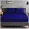 GC GAVENO CAVAILIA | Plain Dyed Bedding Fitted Bedsheets - Soft & Comfy (137 x 193 Cm) Double Bed Sheet - Breathable Non Iron Percale Sheets - Royal Blue | Double