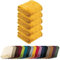 REDBEST Microfaserdecke Amarillo 5er-Pack, Fleece-Wohndecke, Sofadecke gelb Größe 150x200 cm - kuscheliger Teddyfleece, pflegeleicht, waschbar