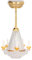 Dollhouse Chandelier, 1:12 Doll House LED Five Fake Candle Chandelier Ceiling Light Battery Operated with on off Switch, Miniature Doll House Lighting Accessories for Children and Adults