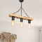 lux.pro Pendelleuchte Hemel 3-flammig 3 x E27 Hängelampe Holz Juteseil Vintage Hängeleuchte Wohnzimmerlampe hängend