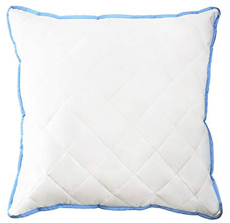Mister Sandman Microfaserkissen 60x60, Dekokissen, Sofakissen, Füllkissen Füllung: 100% Polyester, Kissen, Kopfkissen und Schlafkissen aus Mikrofaser, Waschbar, weiß-blau