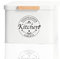 Récipient à dosettes pour lave-vaisselle avec couvercle à charnière - Support de capsules en métal pour armoire de cuisine - Décoration moderne et accessoires de cuisine - Rangement de tablettes de
