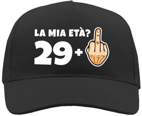 Generico Cappellino 30 Anni Divertente Compleanno Uomo Donna Gadget Regalo Abbigliamento - Dito Medio 30 Anni