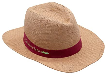 SILABA TONICA Pack 10 Sombreros Personalizados Panamá – Gorros de Paja con Tu Logo o Frase en la Cinta - Modelo Acapulco para Hombre y Mujer - En Tono Marrón o Beige