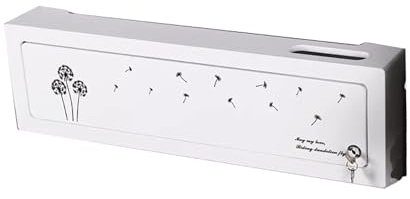Scatola di immagazzinaggio del router con serratura, scatola di immagazzinaggio del router WiFi, ripiano portaoggetti for presa del cavo alimentazione, set-top box di rete in MDF scatola antipolvere