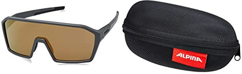 ALPINA RAM Q-LITE - Sport- & Fahrradbrille & CASE Brillenetui - Stabiles, Bruchsicheres & hochwertiges Brillenetui Für Erwachsene