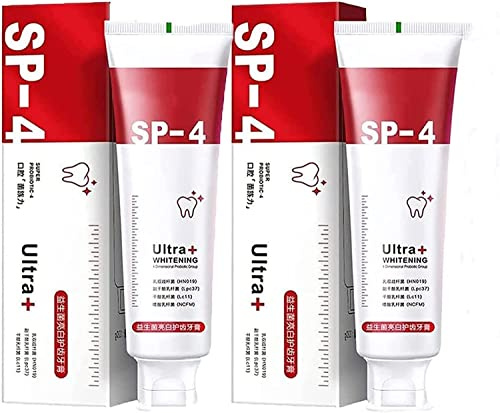 2 SP-4 Toothpaste All Smiles - Brightening & Stain Removing Toothpaste Natural Teeth Whitener SP4 Whitening Toothpaste