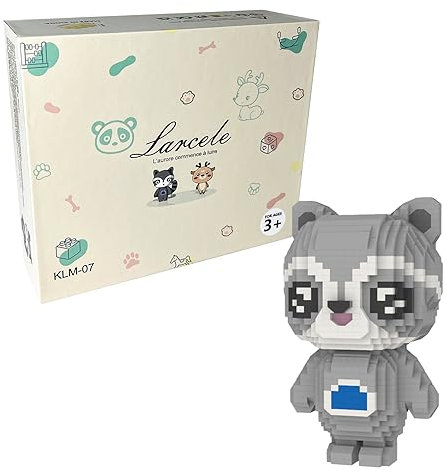 Larcele 1211 Pezzi Micro Costruzione di Giocattoli Set, Fai da te Mini Mattoni Giocattolo Kit KLJM-07 (Procione)