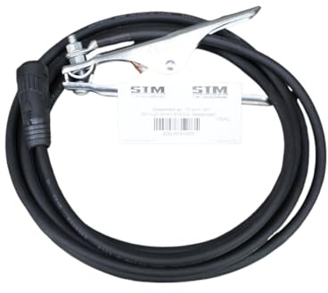 STM Der Meisterladen Massekabel Schweißkabel 10, 16, 25, 35, 50, 70 qmm HAR H01N2-D (4 m) 200 A o. 400 A Masseklemme, Größe: 16 mm² Dorn 9 mm